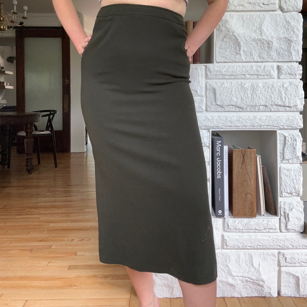 Vintage Jones New York 100% Wool Midi Skirt